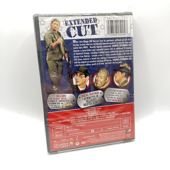 Stripes New DVD Expanded Version Subtitled Widescreen With Slipcover Bill Murray - Picture 3 of 4